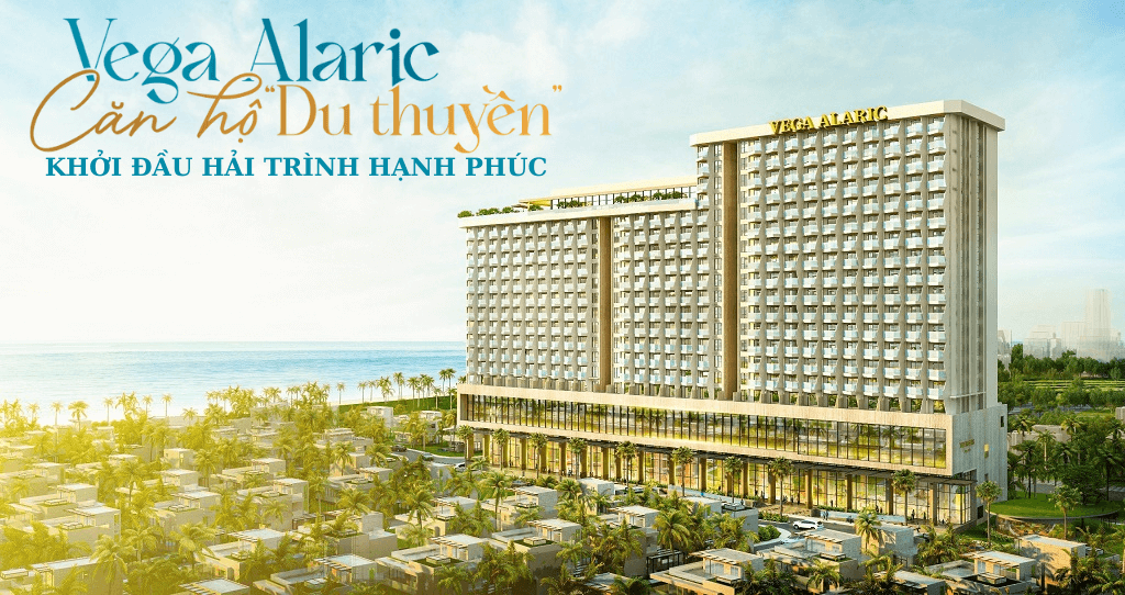 Hình ảnh phối cảnh mặt ngoài tòa nhà căn hộ du thuyền Vega Alaric tại khu nghỉ dưỡng The Maris Vũng Tàu