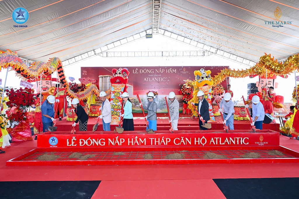THÁP CĂN HỘ ATLANTIC -THE MARIS VŨNG TÀU THI CÔNG VƯỢT TIẾN ĐỘ 1